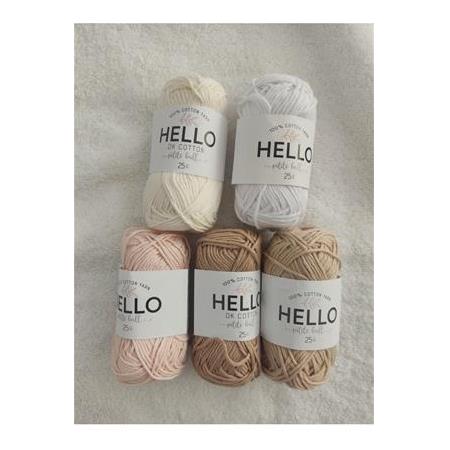 Hello Amigurumi Punch ve Motif ipleri (5 Adet-25 gr)