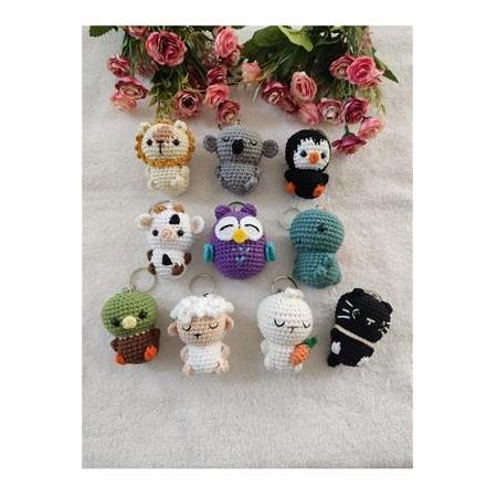 Amigurumi Oyuncak Anahtarlıklar (10 Adetli)