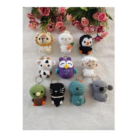 Amigurumi Oyuncak Anahtarlıklar (10 Adetli)