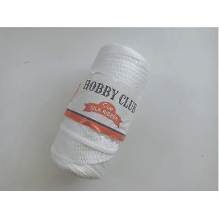 Hobby club Slim Ribbon İp (250 gr- Beyaz)